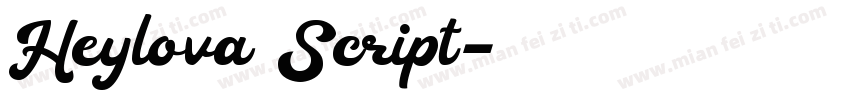 Heylova Script字体转换